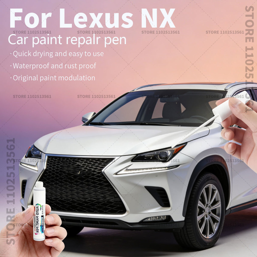 Bút sửa chữa sơn Touch Up Scratch Remover DIY Phụ kiện ô tô cho Lexus NX Đen Trắng NX200 NX300 NX 45