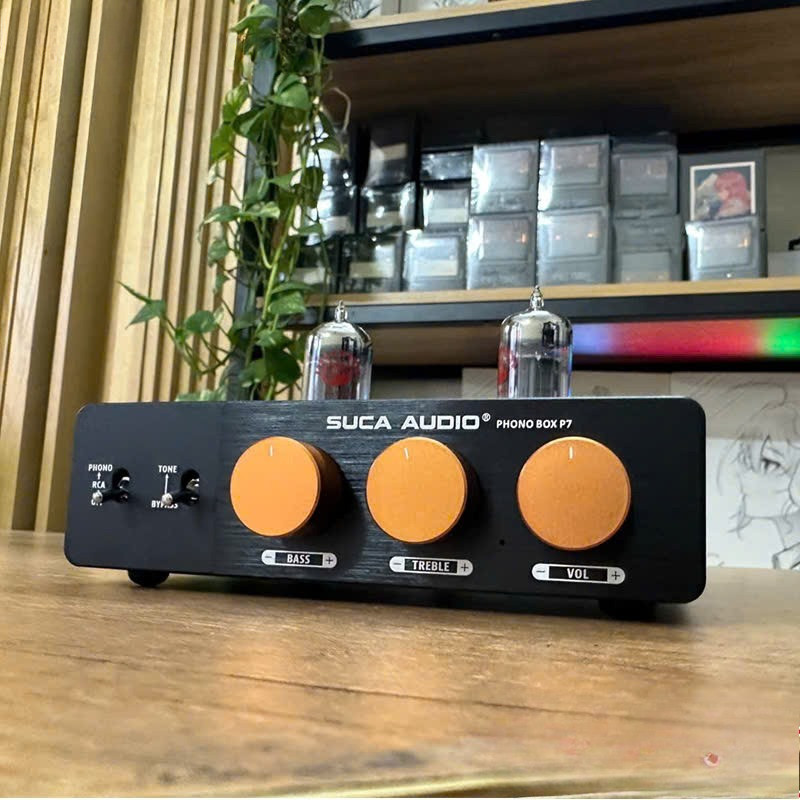 Amply SUCA AUDIO Phono BOX P7 – Bộ tiền khuếch đại/ Pre đèn sử dụng bóng đèn ECC83
