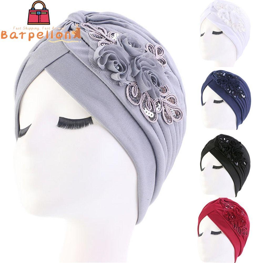 Mũ Turban Hồi giáo BARPELLON Mũ xếp ly Mũ Bandana Quấn đầu