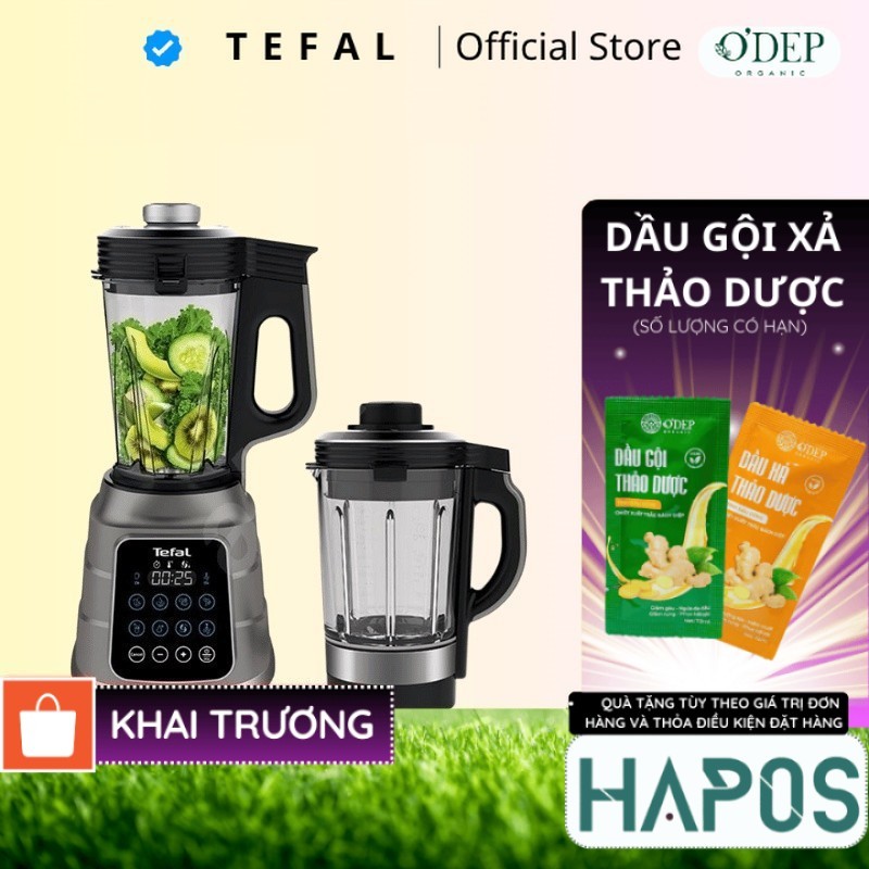 Máy nấu sữa hạt Tefal Chính hãng, xay nấu nóng lạnh đa năng hút chân không BL967B66/ BL83SD66 - HAPO