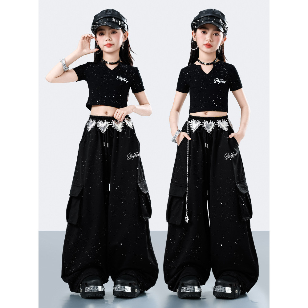 Đồ nhảy hiện đại cho bé gái Bộ tập nhảy cho Quần hiphop bé trai Bộ tập nhảy cho Croptop Đồ nhảy hiph