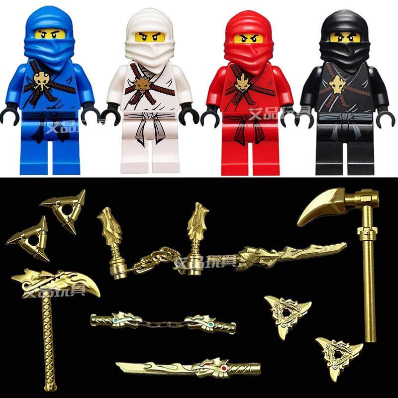 Young Golden Weapon Early Generation Lloyd Ninjago Doll Toy Jiekai Assembled Building Block Toys 8tU
