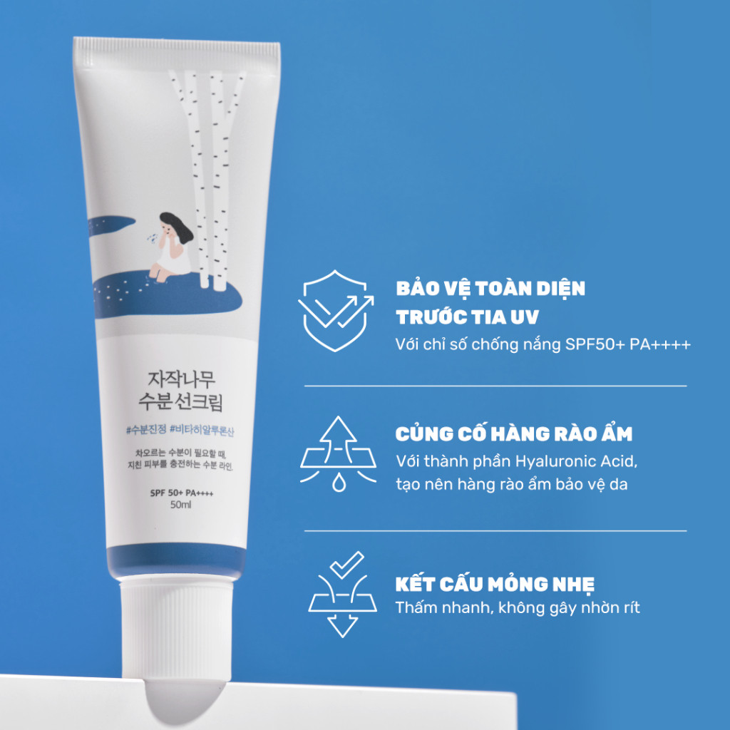 Kem chống nắng Round Lab Birch Juice Sunscreen 50ml bảo vệ da quang phổ rộng | BigBuy360 - bigbuy360.vn