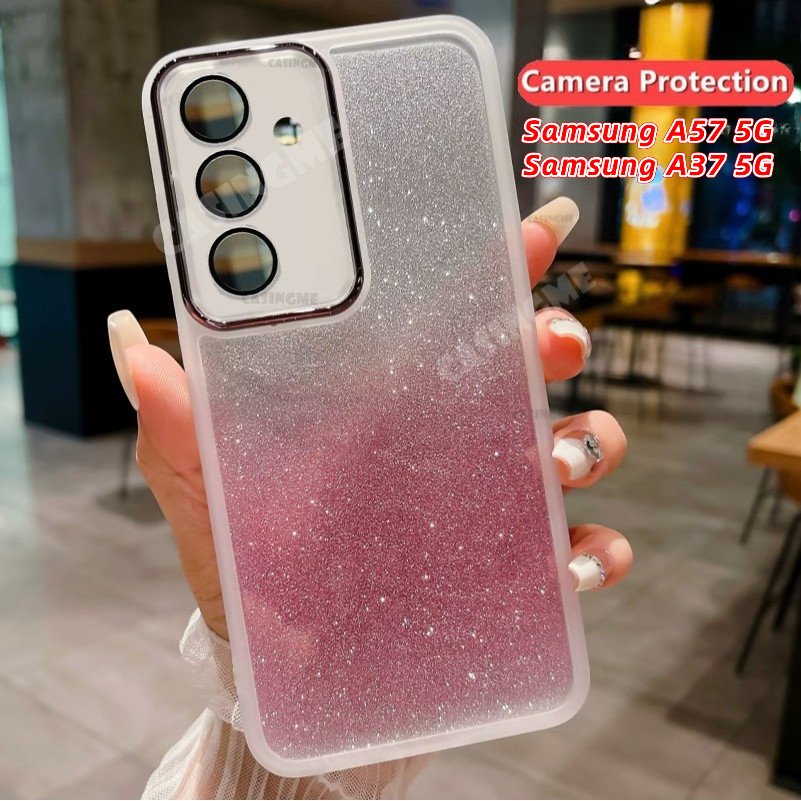 Ốp Điện Thoại Trong Suốt Silicon Mềm Trong Suốt Samsung A57 5G A37 Bling Long Lanh Cho Samsung Galax