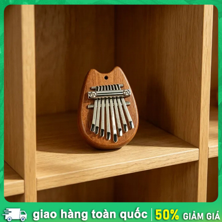 Đàn kalimba 8 phím bằng gỗ tự nhiên Số phím: 8،Thư giãn, giảm stress،Dễ học, dễ chơi