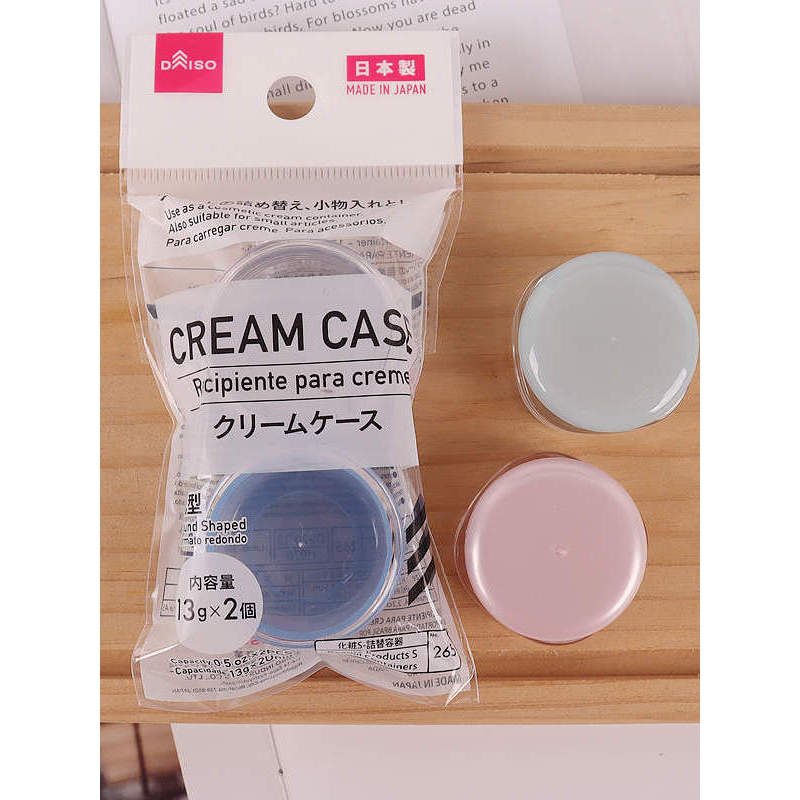 Nhật Bản Daiso Daiso Daiso Macaron Kem Chai Du Lịch Đóng Gói Phụ Hộp Thay Thế Di Động 2 Đóng Gói Phụ