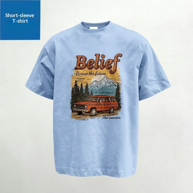 Áo Thun Belief MountainAdventure - Phong Cách Casual Unisex, Thoải Mái & Thoáng Khí