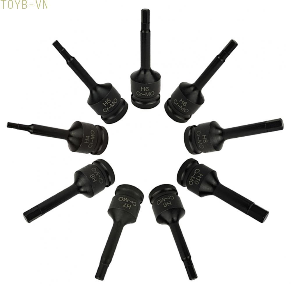 【TOYBOX】High Performance Hexagon Drive Adapters in a Pack of Three Each is 80mm Long
