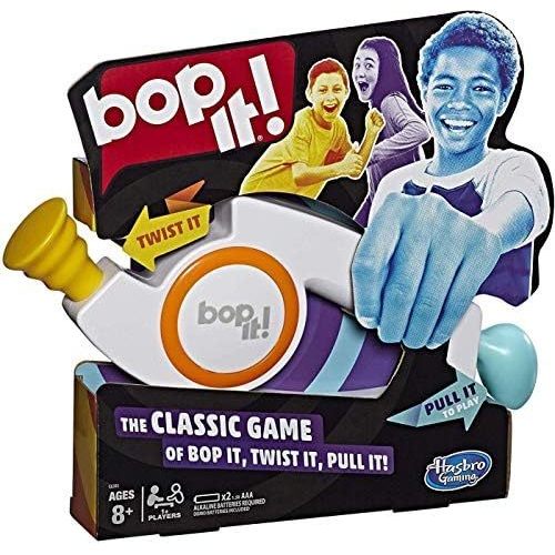 Hasbro Gaming Bop It Trò chơi điện tử cho trẻ từ 8 tuổi trở lên, Trò chơi trẻ em cho 1 người chơi tr