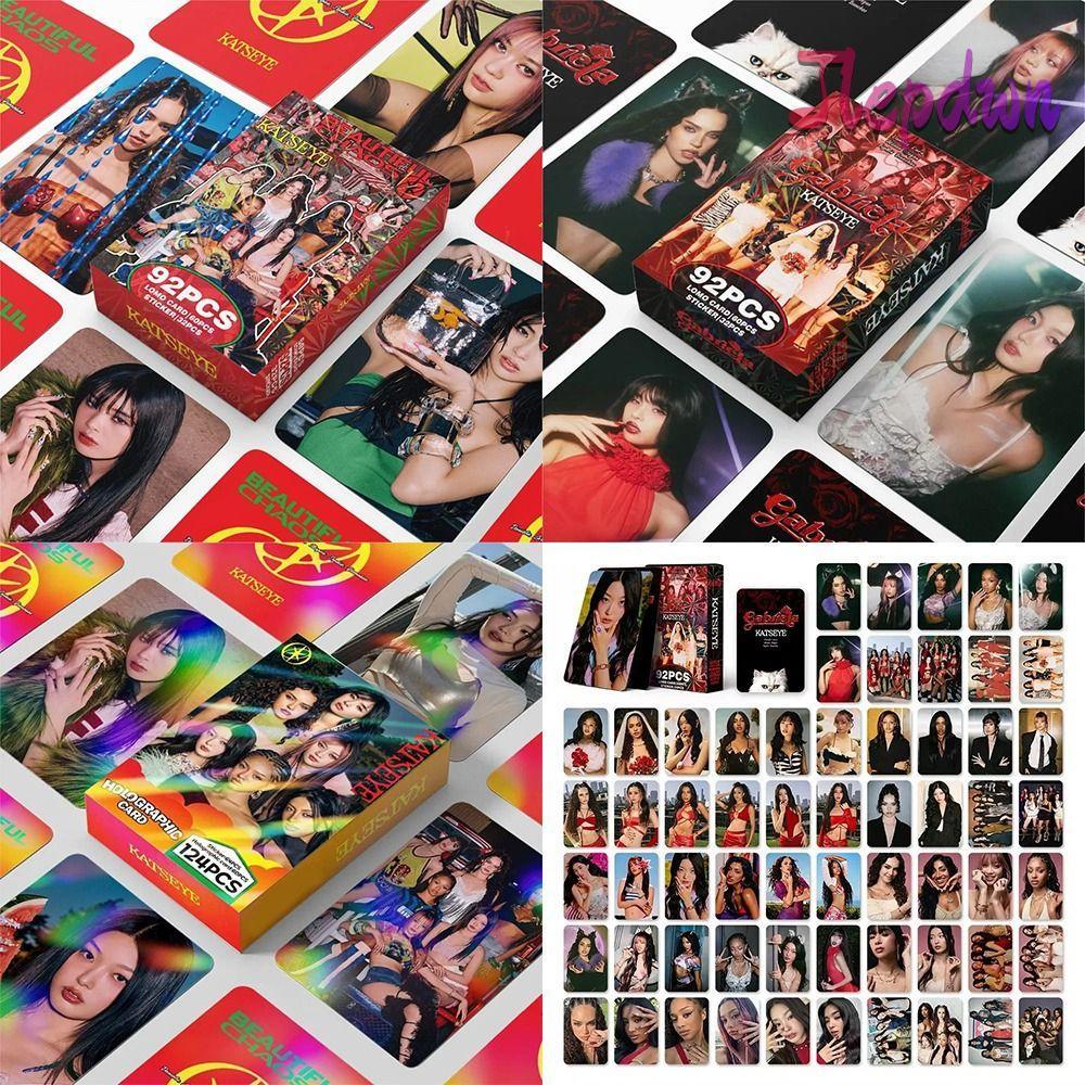 JEPDWN 92 / 124 Chiếc Thẻ Ảnh KATSEYE Lomo, BEAUTIFULCHAOS MANO MEGAN KATSEYE Album LOMO Cards, HD I