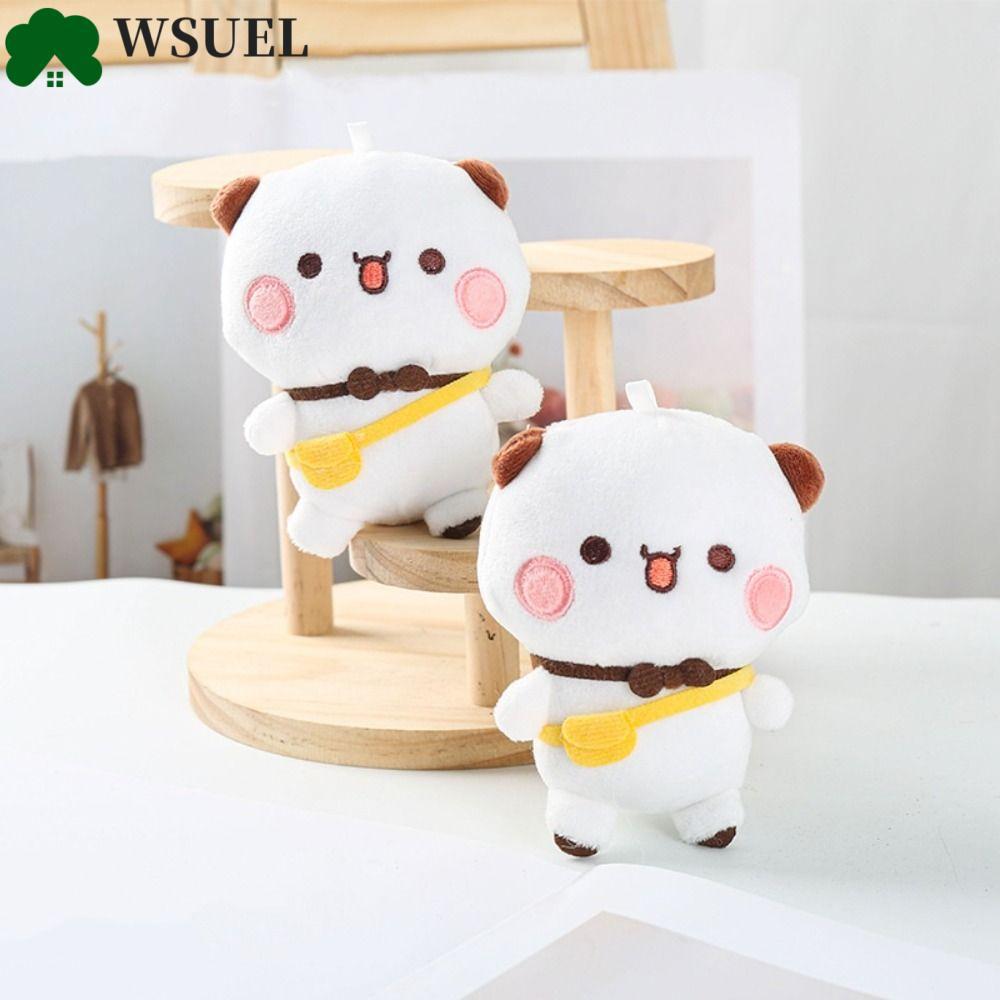WSUEL Bubu và Dudu Móc Khóa, Gấu Trúc Thú Nhồi Bông Bubu Dudu Đồ Chơi Sang Trọng, Túi Charm Kawaii G