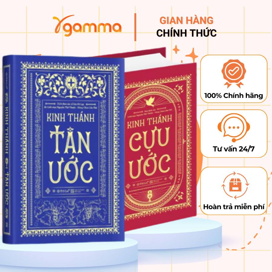 Sách - Lẻ/Combo - Kinh Thánh Cựu Ước & Tân Ước - Linh mục Nguyễn Thế Thuấn -Alpha Books - COMBO 2 CUÔN