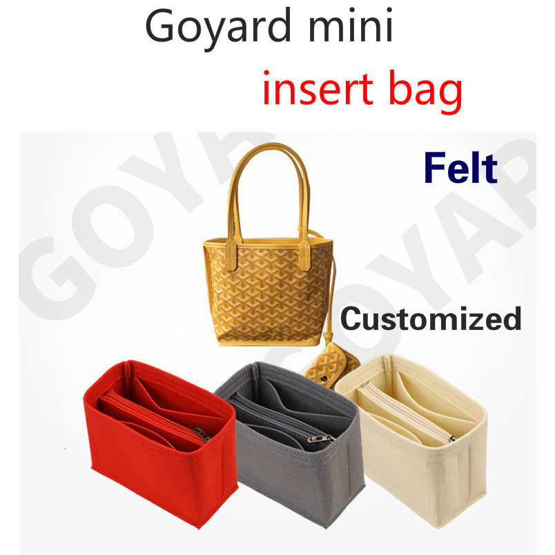 JFT Túi Tổ Chức Cho Goyard Mini nỉ Tùy Chỉnh Chèn Túi Nhiều Ngăn