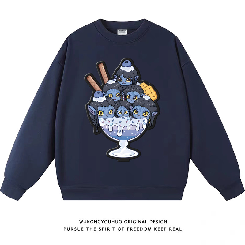 Áo Len Đôi Nam Nữ Style Khoa Học Viễn Tưởng Avatar 3 - Cổ Tròn