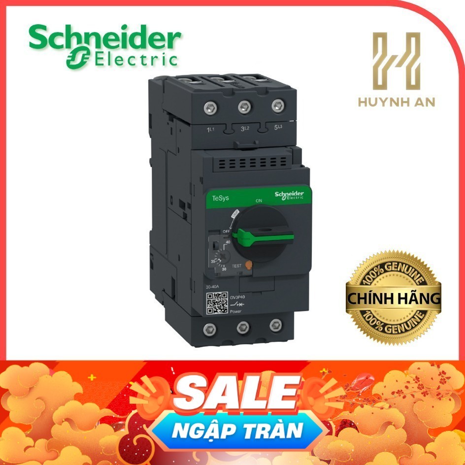CB bảo vệ động cơ loại từ nhiệt GV3P - 690VAC - IP20 - 3P - Schneider Electric -GV3P40 GV3P50 GV3P65