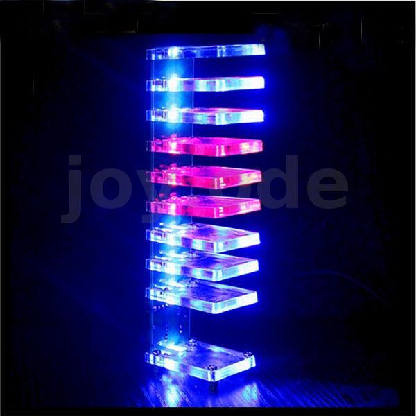 DIY Dream Crystal Cột điện tử Light Cube LED Music Bộ phổ giọng nói