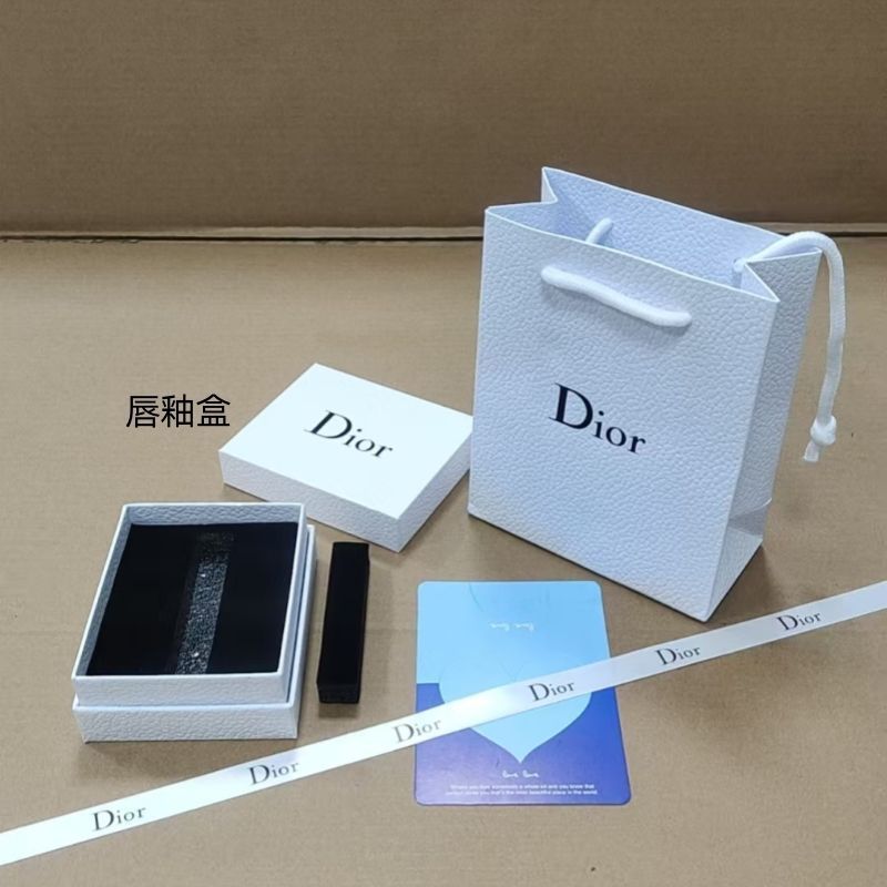 Dior Đơn Giản Hiện Đại Màu Trơn Thiên Đường Và Trái Đất Nắp Hộp Bump Dập Nổi Son Môi Hộp Quà Tặng Nư