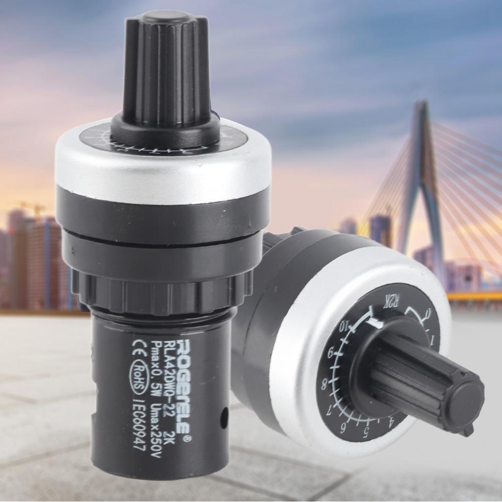 Ffggg 22mm 2K Bảng Điều Khiển Gắn Điện Áp Cho VFD Điều Khiển Tốc Độ Bộ Chuyển Đổi Tần Số Biến Đổi VS