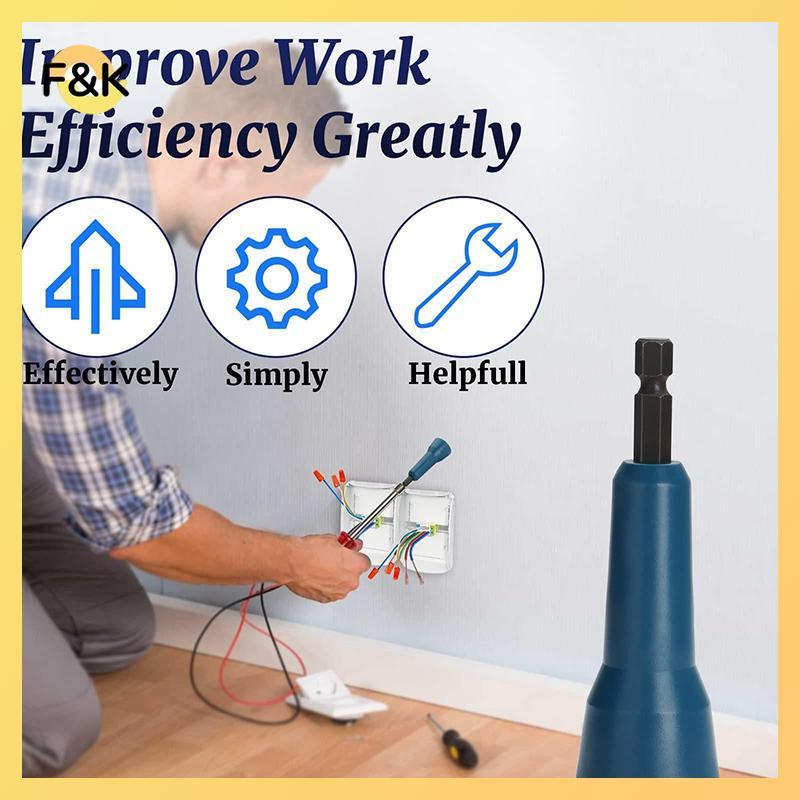 Dụng cụ xoắn dây F & K Dây Twister Nut Driver Electrician Twister cho trình điều khiển máy khoan điệ