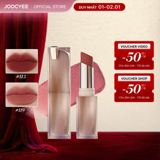  Son Thỏi Lì JOOCYEE Muddy Rouge Che Phủ Rãnh Môi Không Lem Dưỡng Ẩm Nịnh Môi Mềm Mượt Mịn Lì Như Nhung Lâu Trôi Màu Sắc Tự Nhiên Dễ Sử Dụng 3.4g 