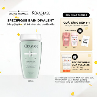  Dầu gội giúp giảm tiết bã nhờn kiểm soát dầu thừa cho da đầu dư dầu - Kérastase Specifique Divalent Bain 250ml 