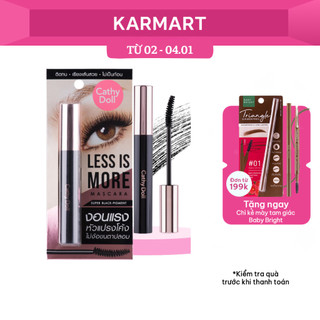 Mascara Giúp Tơi Mi Cathy Doll Lâu Trôi Và Hỗ Trợ Làm Cong Mi Less Is More Mascara 8g 