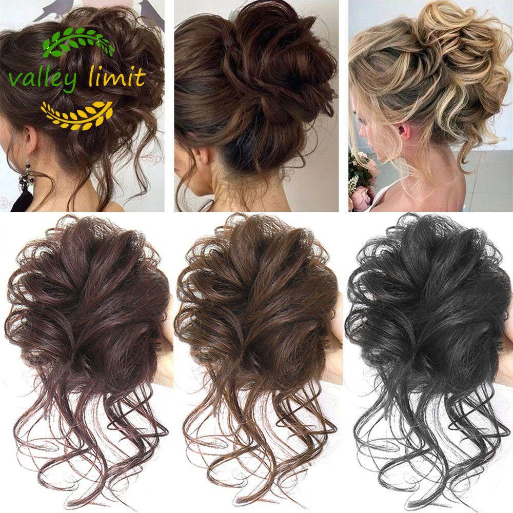 valley limit VALLEY LIMIT - Tóc Tổng Hợp Scrunchy Đàn Hồi 22 Màu cho Tóc Bun