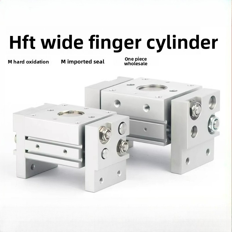 HFT Loại Rộng Xi Lanh Khí Nén Mở Song Song Kẹp Kẹp MHL2 Series 10 16 20 25 32mm Cho Tự Động Hóa Công