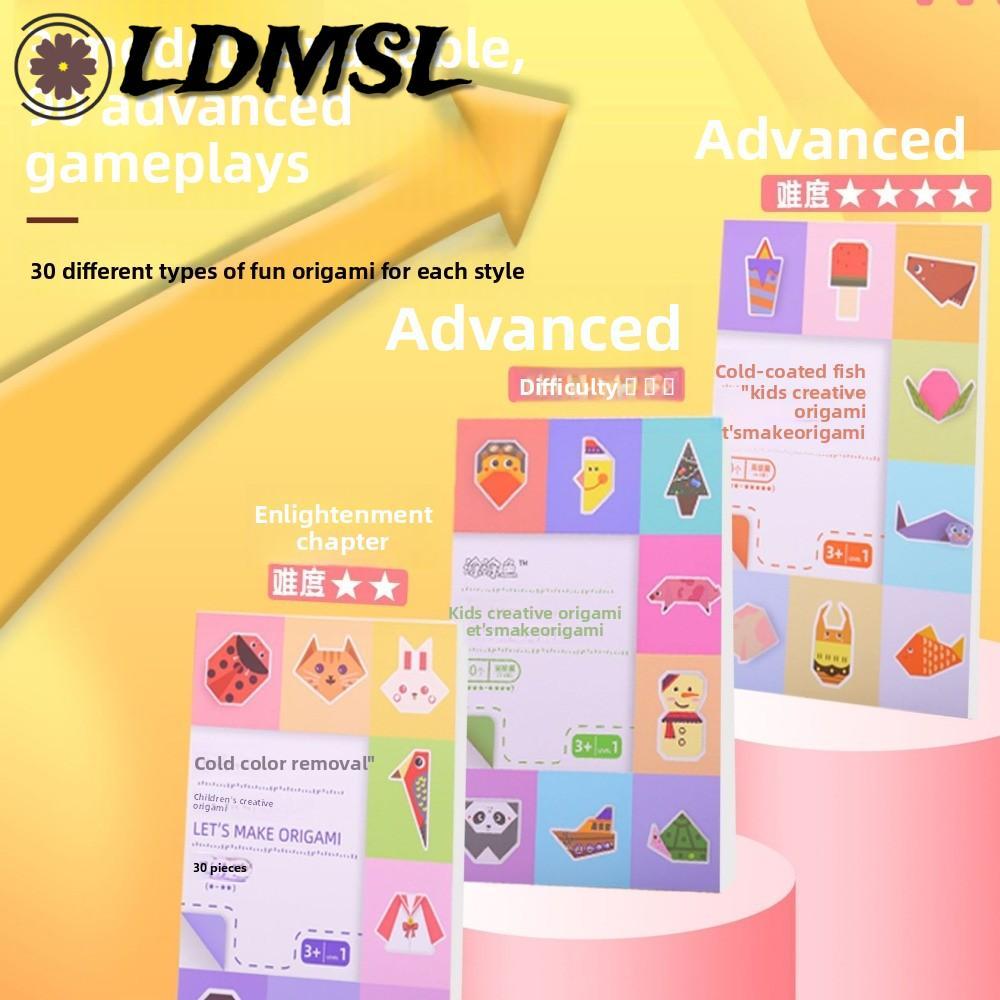 LDMSL DIY Paper Animal Kit, Trang trí bàn làm việc Sáng tạo Động vật dễ thương Origami Papercraft Ki