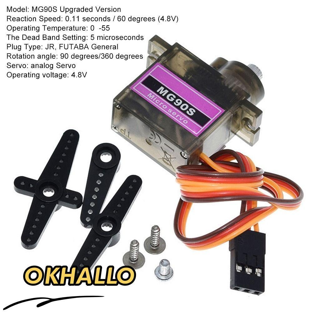 OKHALLO MG90S RC Robot Cho Máy Bay Trực Thăng Rc 9G Trex 450 9G Servo