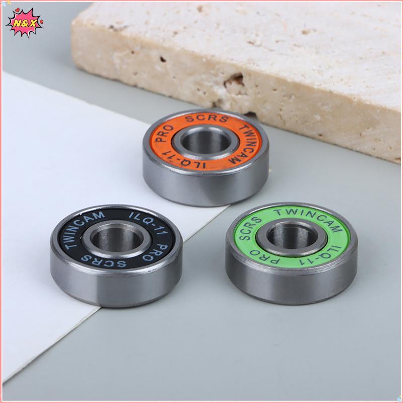 N & X 8 Cái 608 Vòng bi ILQ-11 8x22x7 Longboard Tốc độ Nội tuyến Skate Wheel Bearing Skate Scooter S