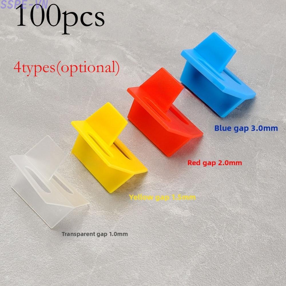 Tile Spacer Clips 100pcs for Uniform Gap Control on Wall For Floor Tile Surfaces