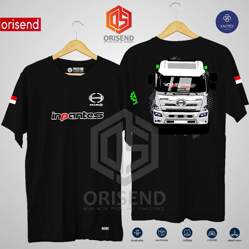 Áo thun Hino Inpantes 500 Truck Hino 500 Truck Driver Jersey (Tay ngắn)