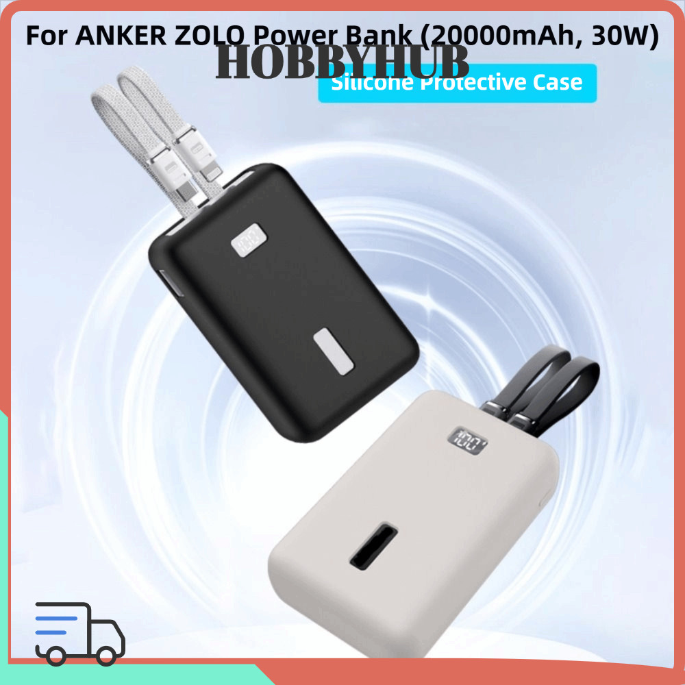 HOBBYHUB Vỏ bảo vệ toàn diện Silicone Premiumfor Anker Zolo 20000mAh 30W Du lịch