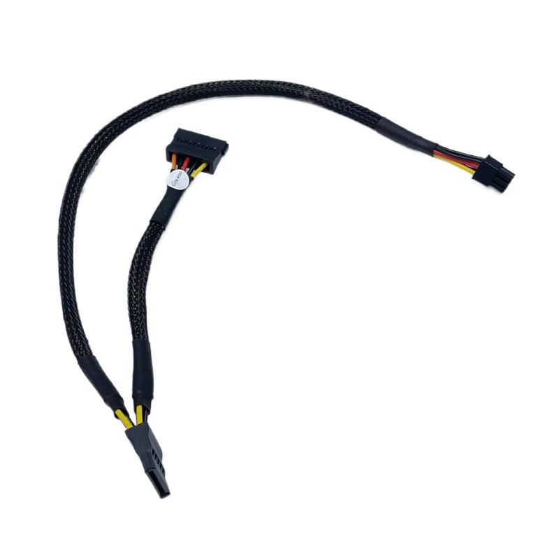 Cáp nguồn ổ cứng SATA Mini 6P sang Dual 15p cho Dell ECS ECT QCT FCS 1250 Host 3030sff3050
