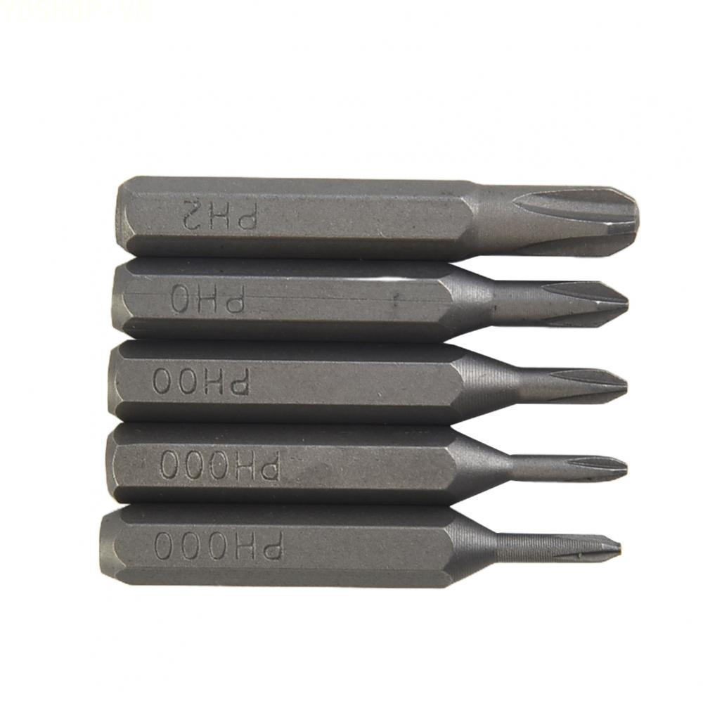 [Ysp]Wear resistant Cross Screwdriver Bits PH0000 PH000 PH00 PH0 PH1 PH2 5Pcs Pack