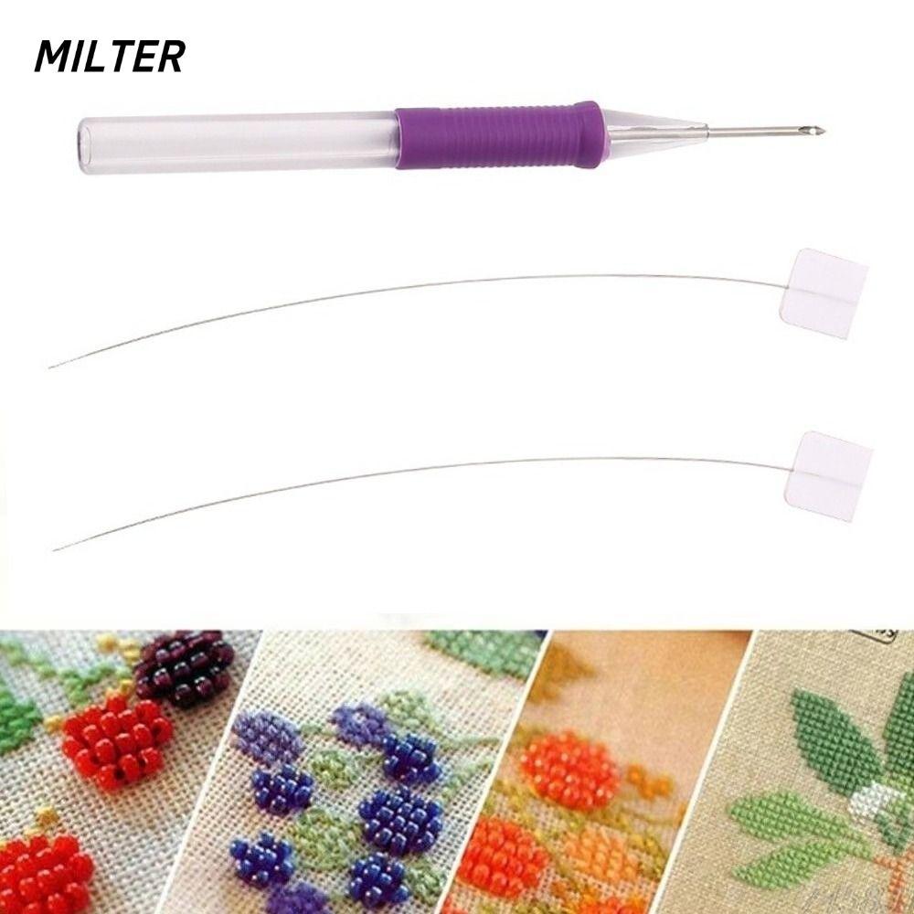MILTER Bút thêu ma thuật, Khâu đính DIY Craft Thêu Punch Needle Kit, Có thể điều chỉnh Punch Needle 