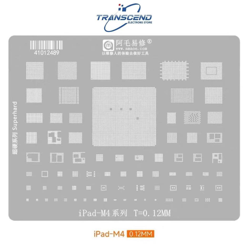 BGA Reballing Stencil Cho iPad Pro MacBook Air CPU M4 Pro 2024 A2836 339S01450 SN25A23P Sạc Reball H