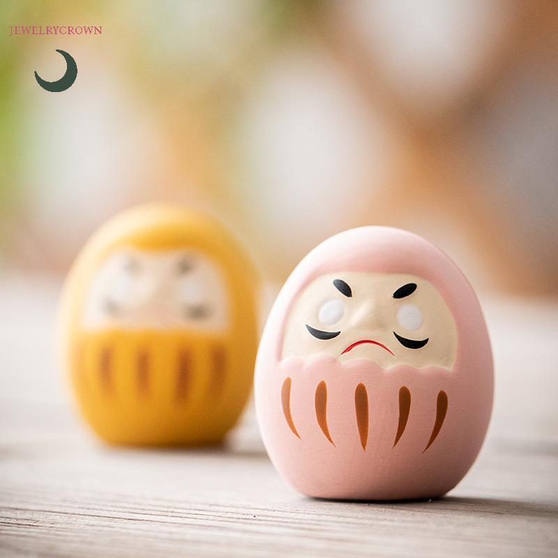Gốm sứ Nhật Bản Daruma Tượng Daruma Tumbler Thủ công Luy Fortune Trang trí Phong cảnh Búp bê Daruma 