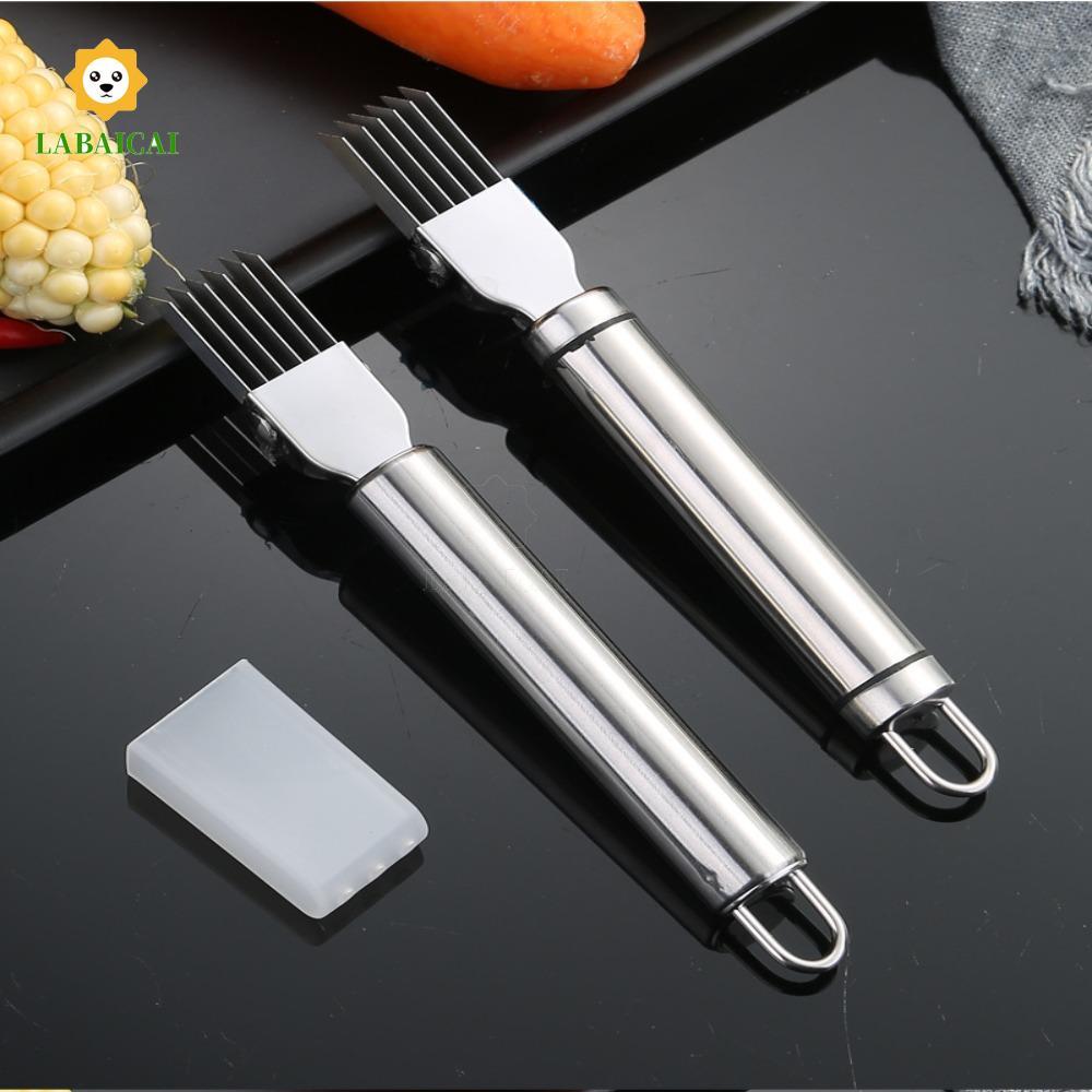 Máy thái hành LABAICAI, Máy thái rau củ đa năng bằng thép không gỉ 304, Máy thái lát tay cầm tròn đa