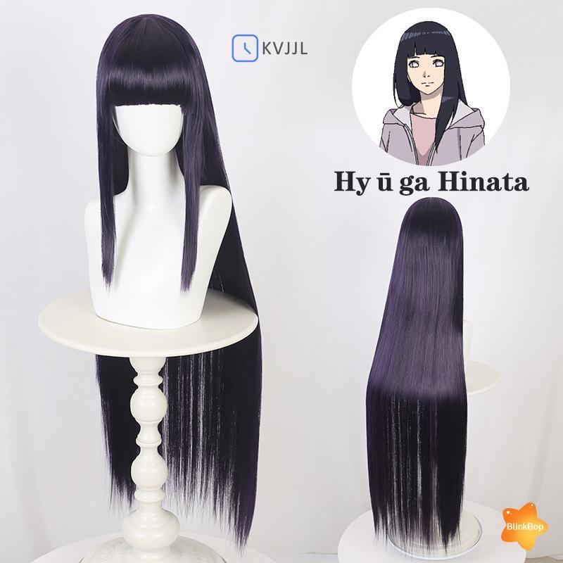 <[KvJJL-t] Tóc giả cosplay anime màu tím thẳng, chịu nhiệt, phụ kiện hoàn hảo cho nhân vật Hinata Hy