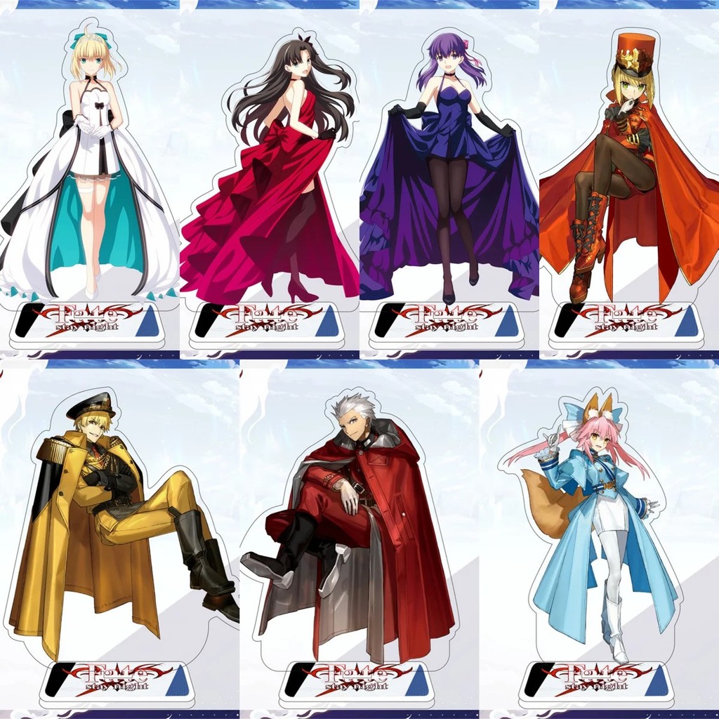 Standee Anime Fate/stay night Mô Hình Mica Nhân Vật Saber Rin Archer Gilgamesh Fate Grand Order Cao 
