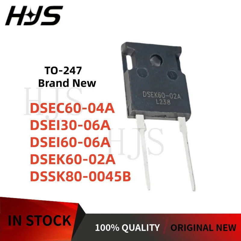 10 CÁI DSEI60-06A DSEI30-06A DSEK60-02A DSSK80-0045B DSEC60-04A còn hàng TO-247 MOS CHIP IC WJPR