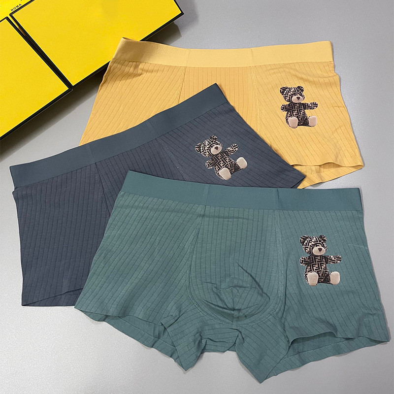 Quần lót nam FENDI24 Quần short Boxer kháng khuẩn Cotton nguyên chất