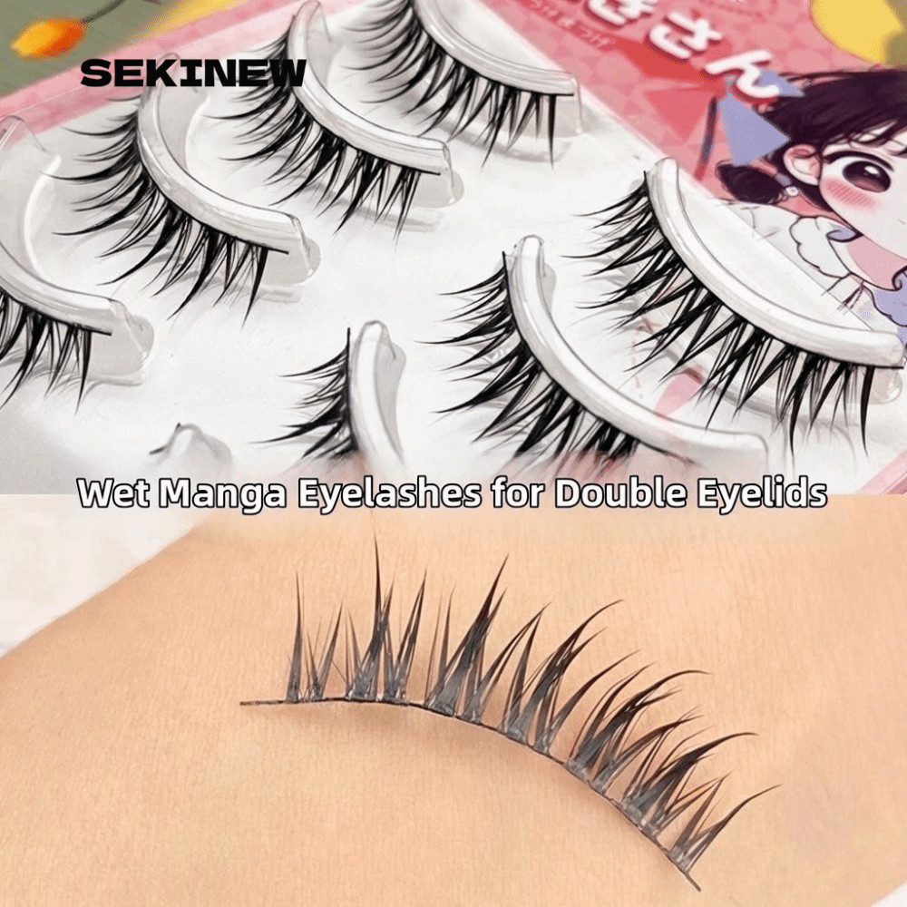 SEKINEW Anime Hoạt Hình Lông Mi Giả, Màu Đen Curvature C DIY Mi Nối Dài, Hợp Thời Trang 7-14MM Dễ Dà