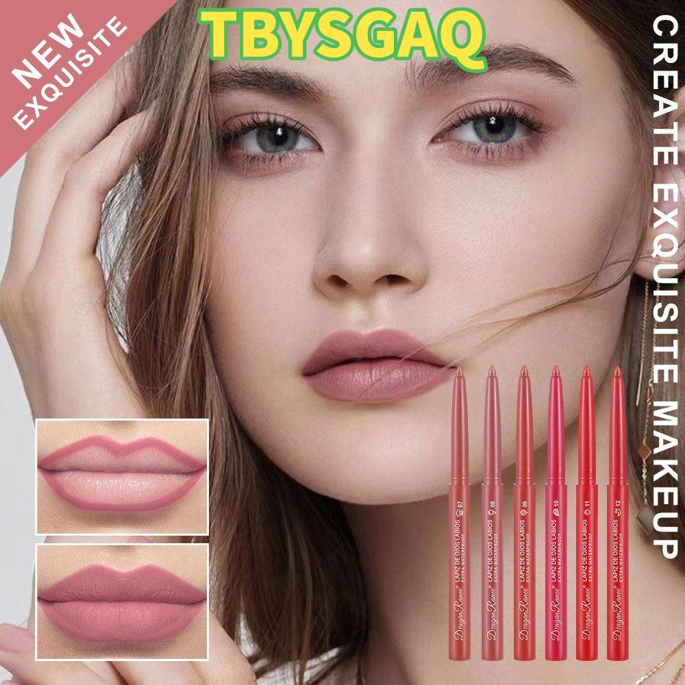 TWYSGAQ Lip Liner, Velvet Natural Outline Lip Contour Line Lipliner Pencil, Matte Waterproof Velvet 