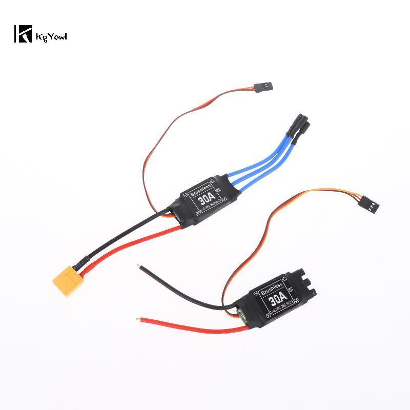 Bộ điều khiển tốc độ điện tử không chổi than KgYewl 30A với động cơ không chổi than 5V 3A UBEC XT60 