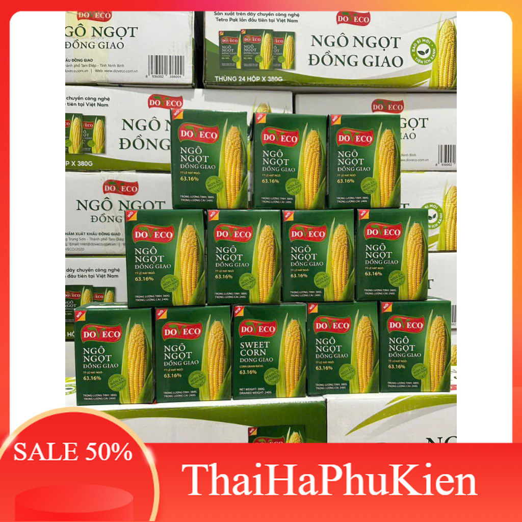 Thùng Ngô Hạt Đồng Giao DOVECO  24 Hộp 450 g- CHÍNH HÃNGo