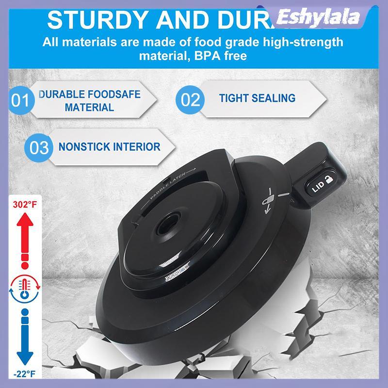 Nắp Bát Ngoài Eshylala Cho Ninja NC301 Máy Làm Kem, Nắp Thay Thế Ninja Creami Có Thể Tái Sử Dụng