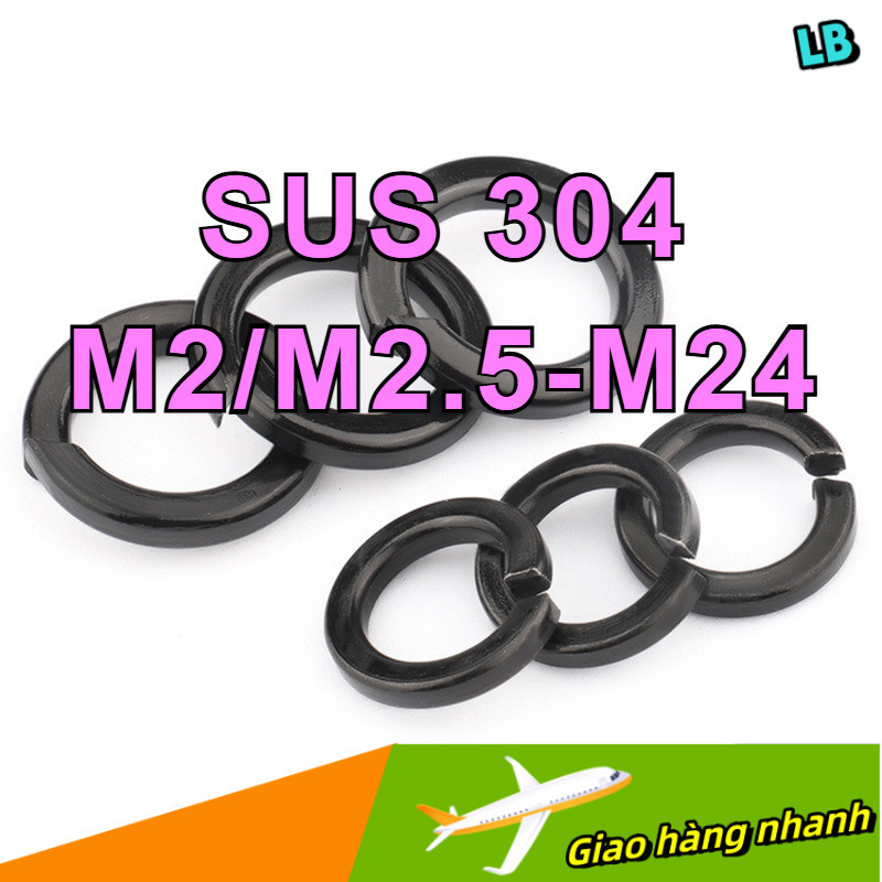 Vòng Đệm Vênh - Long Đền Vênh inox 304 đen Vòng Đệm Vênh - Long Đền Vênh Long Đền Vênh / vòng đệm, v